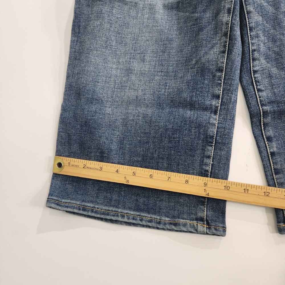 Nydj Womens Size 8P Petite Jeans Crop Wide Leg pedal pusher seline Stretch 01 - Picture 9 of 15